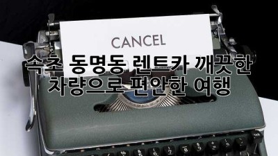 속초 동명동 렌트카: 깨끗한 차량으로 편안한 여행